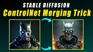 Stable Diffusion ControlNet Merging Trick Explained | Depth and HED Model | ControlNet Trick