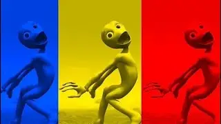 blue vs yellow vs red funny dance challenge video 2024 😂