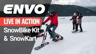 ENVO SnowBike Kit and Snowkart: Live in Action