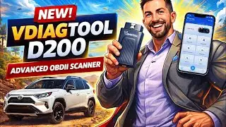VdiagTool D200 Full System OBD2 Scanner Review | Bidirectional Scan Tool with 26+ Reset Functions 🚗🔧