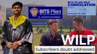 BITS Pilani WILP degree recognition worldwide! | Convocation of 2023 #aruvameesaikoduvaparva #wilp
