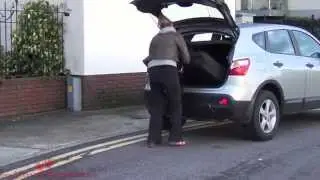Demonstration of the Wooden Massage Table Trolley Cart on a Bus & with a Vehicle