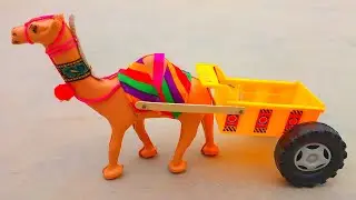 How to Make Mini Camel Cart from Cardboard & Sticks | Creative DIY Woodworking Project