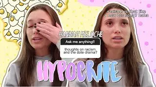 why Hannah Meloche is a hypocrite...