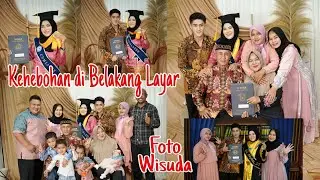 FOTO WISUDA BARENG KELUARGA |BEHIND THE SCENE FOTO STUDIO INDOOR DI BLUE'S PHOTOGRAPHY PANGKALAN BUN