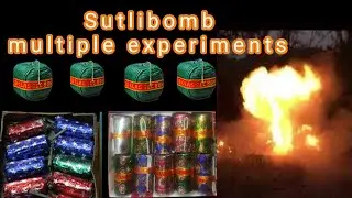 Multiple Cracker Experiments | sutli bomb experiment extremely loud noise