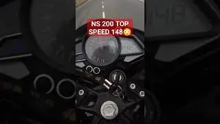 NS 200 TOP SPEED 148 Don't miss watch for end 😳#shots #ns #ns200 #shortsfeed #viral #trending