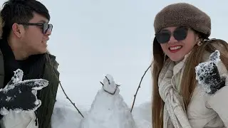 Experience the snow in Gudauri Georgia 🇬🇪❄️ - 4K
