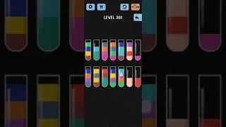 Water Color Sort Level 351 Walkthrough Solution iOS/Android