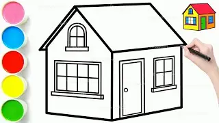 How to Draw a Simple 3D House Step by Step | HOW To DRAW A 3D HOUSE | 3D House Drawing Easy 🏠