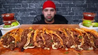 (ASMR NO TALKING) QUESABIRRIA TACOS MUKBANG
