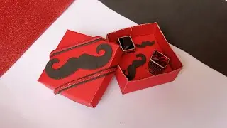 DIY men ring box. How to make ring box at home. DIY ring gift box.