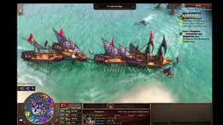 Age Of Empires 3 Classic Game play - Power of NAVY - Ceylon Map - Final War