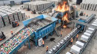 INSIDE A RECYCLING PLANT – HOW ALUMINUM CANS ARE TURNED INTO MODERN FURNITURE (FULL PROCESS)