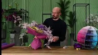 Confezionamento mazzo di fiori legati a spirale - Tutorial by Gianni Cortese