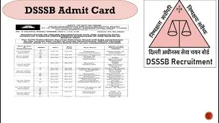 DSSSB Post Code 46/21 | 44/21| 45/21 | Exam Dates | DSSSB Head Clerk Exam Date | Admit Card