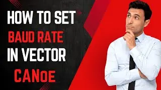 How to set baud rate in vector CANoe🤔🤔 #canoe #vector #automotive #canap&eacute; #infotainment #howto