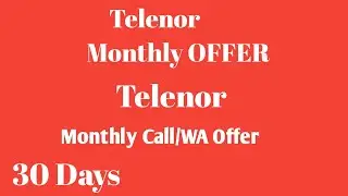 Telenor call package code 2025/telenor other network call package 2025/Trending Technology