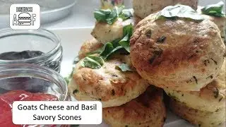 Goats Cheese and Basil Scones