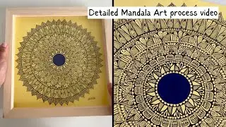 Sharing a quick process of my detailed MANDALA ART Drawing & materials used to make this Art.