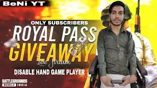 RP GIVEAWAY |UC GIVEAWAY |DISABLE HAND GAME PLAYER | BGMI LIVE STREAM WITH FACECAM @YouTube