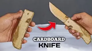 How To Make Cardboard Folding Knife