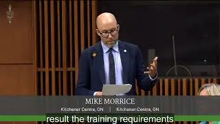Mike presents petition on truck driver safety and training requirements
