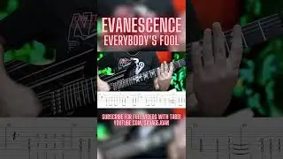Evanescence - Everybody's Fool (#Guitar #Cover + TABS) #shorts
