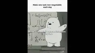 Make 1 Task Non-Negotiable Each Day &mdash; Build Momentum #discipline #consistency #quotes #shorts