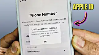 Could not connect to iCloud | Verification codes cannot be sent to this phone number at this time |