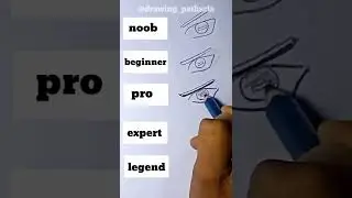 Noob vs Beginner vs Pro vs Expert vs Legend drawing || Naruto Eye Drawing #shorts #drawing #viral 🥰🥰