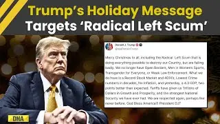 Trump News: US President Blasts Critics On Christmas Eve&mdash;Calls Democrats &lsquo;Radical Left Scum&rsquo;