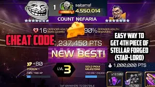 Cheat Code 🧀 - Easy way to Get 4th Piece of Stellar Forged (Star-Lord) - Melt the Count Nefaria 