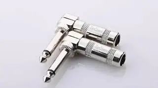 TINSAN 6.35mm 彎頭麥克風吉他音頻線插頭
