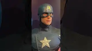 Chris evans captain America at madam taussauds wax museum in Las Vegas