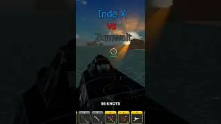 Independence X vs Zumwalt  #roblox#wartycoon  #gaming#military #shorts