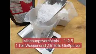 Mit Kera Style Gie&szlig;pulver einen Teelichthalter gie&szlig;en
