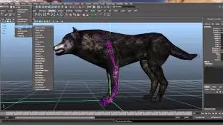 quadraped leg set up - Maya