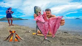 Survival Fishing with My Girlfriend &ndash; 5 Days on a Remote Tropical Island