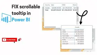 FIX Scrollable Tooltip in Power BI