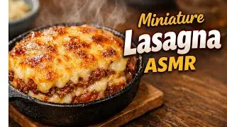 Miniature Lasagna ASMR &ndash; Tiny Cooking Sounds & Satisfying Layers&rdquo;