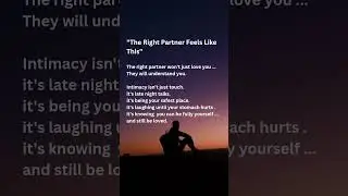 #LifePartner #Intimacy #LivePeacefully