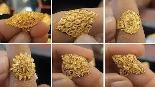 LATEST ENGAGEMENT GOLD Ring \\GOLD RIND DESIGNS#gold #engagement #trend