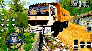 Bharat Benz Truck ALMOST FELL in Mountain | Bus Simulator Indonesia 