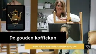 Online schildercursus met olieverf en acrylverf - Gouden koffiekan
