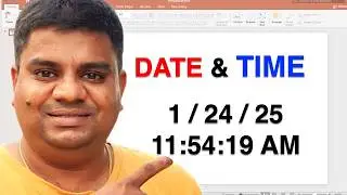 How to Insert Date and Time in Powerpoint [ Automatically ]