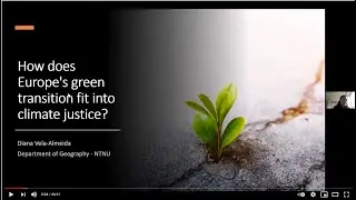 How does Europe's green transition fit into climate justice? An NTNU Team Society webinar