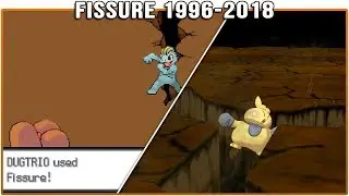 Evolution of Fissure - Pok&eacute;mon Moves (1996-2018)