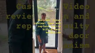 Customer Review- Open and replace faulty bifold door mechanism.￼  #bifold #bifolddoors #review