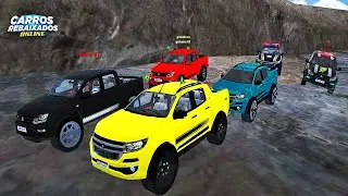 CARROS REBAIXADOS ONLINE | FAZENDO TRILHA NA PRAIA AMAROK VS S10 E CHEGOU VT !